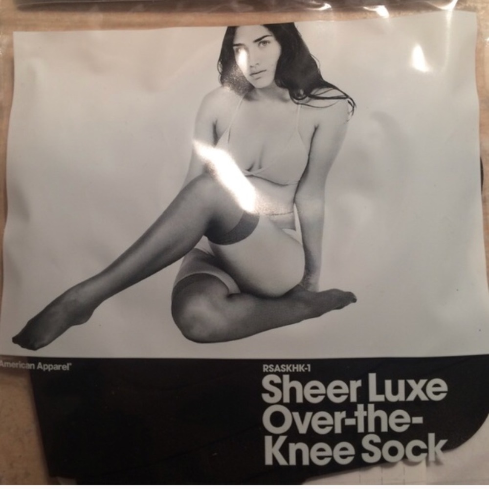 Sheer over the knee socks